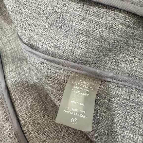 Tommy Hilfiger Grey Open Front lapel Blazer Jacket 10 - Picture 5 of 10